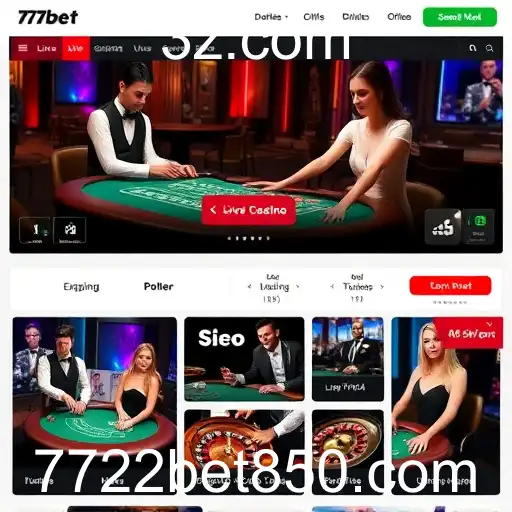 A Emoção do Live Casino no Site 7722bet